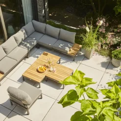 Loungemöbel | Loungesets*SIENA GARDEN Alvida Lounge-Modul 2-Sitzer | Ranotex®-Gewebe grau