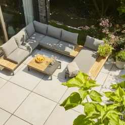 Loungemöbel | Loungesets*SIENA GARDEN Alvida Recamiere links | Ranotex®-Gewebe grau
