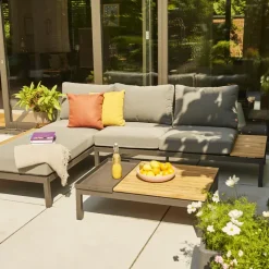 Loungemöbel | Loungesets*SIENA GARDEN Alvida Recamiere links | Ranotex®-Gewebe grau