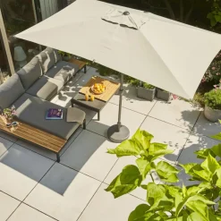 Loungemöbel | Loungesets*SIENA GARDEN Alvida Recamiere links | Ranotex®-Gewebe grau