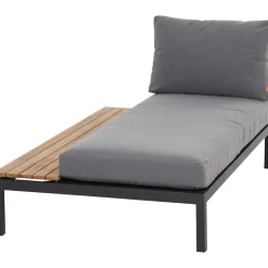 Loungemöbel | Loungesets*SIENA GARDEN Alvida Recamiere rechts | Ranotex®-Gewebe grau