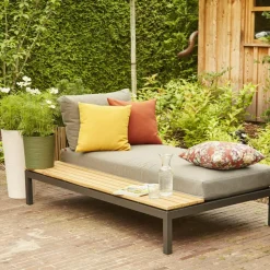 Loungemöbel | Loungesets*SIENA GARDEN Alvida Recamiere rechts | Ranotex®-Gewebe grau