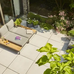 Loungemöbel | Loungesets*SIENA GARDEN Alvida Recamiere rechts | Ranotex®-Gewebe grau