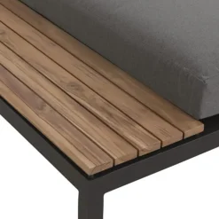 Loungemöbel | Loungesets*SIENA GARDEN Alvida Recamiere rechts | Ranotex®-Gewebe grau