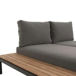 Loungemöbel | Loungesets*SIENA GARDEN Alvida Recamiere rechts | Ranotex®-Gewebe grau