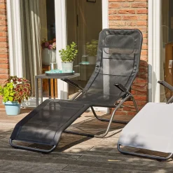 Gartenliegen*SIENA GARDEN Anco Gartenliege mit Kippfunktion | RANOTEX® schwarz