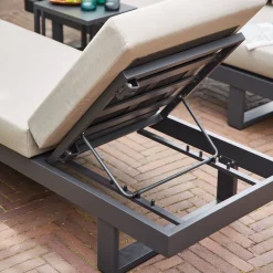 Loungemöbel*SIENA GARDEN Avenia Loungesofa | 3-Sitzer | Aluminium matt anthrazit