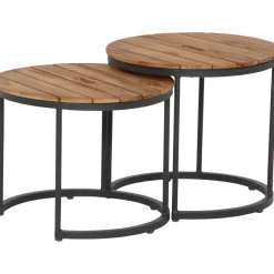 Beistelltische*SIENA GARDEN Baros Beistelltisch-Set | Teakholz FSC® 100 % natur