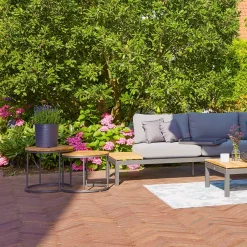 Beistelltische*SIENA GARDEN Baros Beistelltisch-Set | Teakholz FSC® 100 % natur