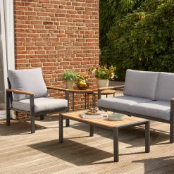 Beistelltische*SIENA GARDEN Baros Beistelltisch-Set | Teakholz FSC® 100 % natur