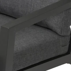 Loungemöbel*SIENA GARDEN Belia Loungesessel | mit Kissen in grau