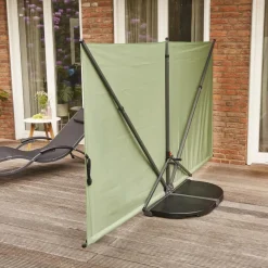Schirmst盲nder*SIENA GARDEN Bodenplatte Quadro light Beton Set | 2x 18 kg