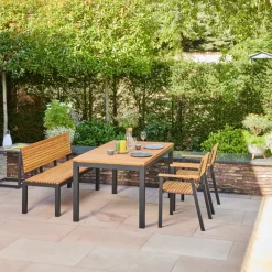 Gartenbänke*SIENA GARDEN Bozen Bank | 2-Sitzer | Robinienholz FSC® 100% natur