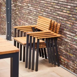 Stapelsessel*SIENA GARDEN Bozen Stapelsessel | Robinienholz FSC® 100% natur