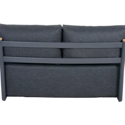 Loungemöbel | Loungesets*SIENA GARDEN Clifton Loungesofa | 2-Sitzer | Texfabric mix schwarz
