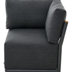Loungemöbel | Loungesets*SIENA GARDEN Clifton Modul Ecke | Texfabric mix schwarz