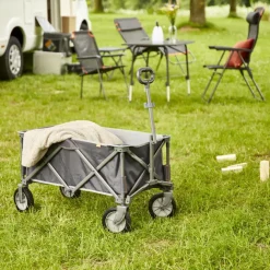 Camping*SIENA GARDEN Comfort Bollerwagen | Polyester anthrazit