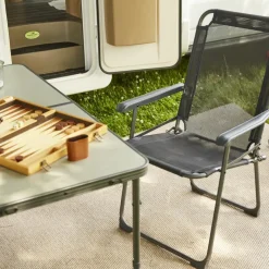 Camping*SIENA GARDEN Comfort Campingstuhl | Ranotex®-Gewebe anthrazit