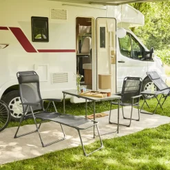 Camping*SIENA GARDEN Comfort Campingstuhl | Ranotex®-Gewebe anthrazit