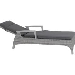 Gartenliegen*SIENA GARDEN Corido Gartenliege | Rattangeflecht ice-grey