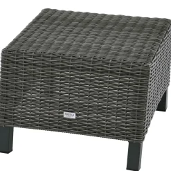 Gartenhocker*SIENA GARDEN Corido Hocker | Rattangeflecht mixed grey