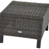 Gartenhocker*SIENA GARDEN Corido Hocker | Rattangeflecht charcoal grey