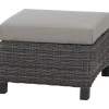 Gartenhocker*SIENA GARDEN Corido Hocker | Rattangeflecht charcoal-grey