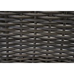 Gartenhocker*SIENA GARDEN Corido Hocker | Rattangeflecht charcoal grey