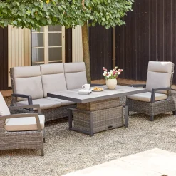Höhenverstellbare Tische*SIENA GARDEN Corido Lifttisch | Keramik washed-grey