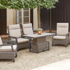 Höhenverstellbare Tische*SIENA GARDEN Corido Lifttisch | Keramik washed-grey
