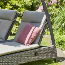 Loungeinseln*SIENA GARDEN Corido Loungeinsel | Rattangeflecht charcoal-grey