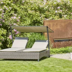 Loungeinseln*SIENA GARDEN Corido Loungeinsel | Rattangeflecht charcoal-grey