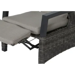 Loungemöbel*SIENA GARDEN Corido Loungesessel | Rattangeflecht charcoal-grey
