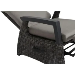 Loungemöbel*SIENA GARDEN Corido Loungesessel | Rattangeflecht charcoal-grey