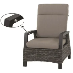Loungemöbel*SIENA GARDEN Corido Loungesessel | Rattangeflecht charcoal-grey