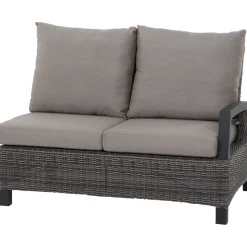 Loungemöbel | Loungesets*SIENA GARDEN Corido Loungesofa | 2-Sitzer mit Armlehne links | Rattangeflecht charcoal-grey