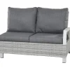 Loungemöbel | Loungesets*SIENA GARDEN Corido Loungesofa | 2-Sitzer mit Armlehne links | Rattangeflecht ice-grey