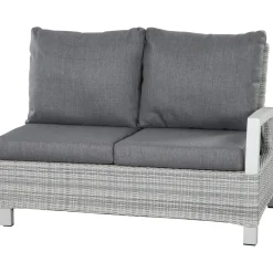 Loungemöbel | Loungesets*SIENA GARDEN Corido Loungesofa | 2-Sitzer mit Armlehne links | Rattangeflecht ice-grey