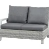 Loungemöbel | Loungesets*SIENA GARDEN Corido Loungesofa | 2-Sitzer mit Armlehne rechts | Rattangeflecht ice-grey