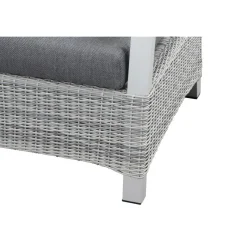 Loungemöbel | Loungesets*SIENA GARDEN Corido Loungesofa | 2-Sitzer mit Armlehne links | Rattangeflecht ice-grey
