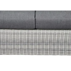 Loungemöbel | Loungesets*SIENA GARDEN Corido Loungesofa | 2-Sitzer mit Armlehne rechts | Rattangeflecht ice-grey