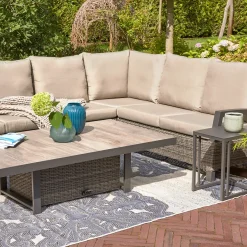 Loungemöbel | Loungesets*SIENA GARDEN Corido Modul Ecke | Rattangeflecht charcoal-grey
