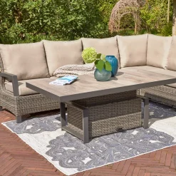 Loungesets | Loungemöbel*SIENA GARDEN Corido Modul Mitte | Rattangeflecht charcoal-grey
