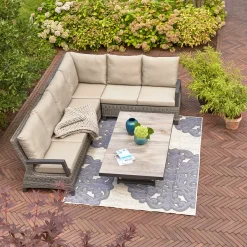 Loungesets | Loungemöbel*SIENA GARDEN Corido Modul Mitte | Rattangeflecht charcoal-grey
