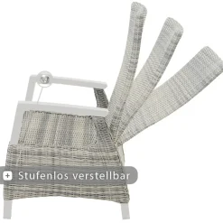Wintergartenmöbel | Move Sessel*SIENA GARDEN Corido Move Gartensessel | Rattangeflecht ice-grey