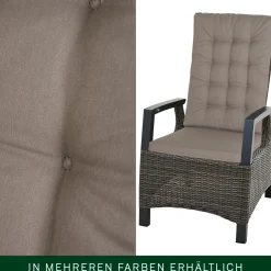 Wintergartenmöbel | Move Sessel*SIENA GARDEN Corido Move Gartensessel | Rattangeflecht charcoal-grey