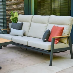 Loungemöbel | Gartenbänke*SIENA GARDEN Cortina Bank | 3-Sitzer | Kordel natur
