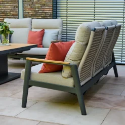 Loungemöbel | Gartenbänke*SIENA GARDEN Cortina Bank | 2-Sitzer | Kordel natur