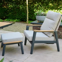 Gartenhocker*SIENA GARDEN Cortina Loungehocker | natur