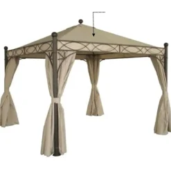 Pavillons*SIENA GARDEN Dachbezug natur zu Kenia Pavillon 3x3 Meter